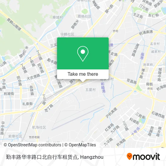 勤丰路华丰路口北自行车租赁点 map