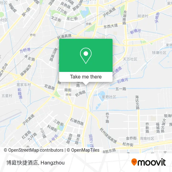 博庭快捷酒店 map