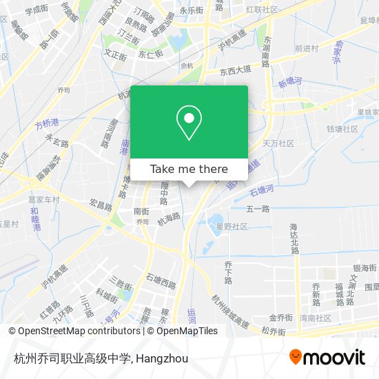 杭州乔司职业高级中学 map