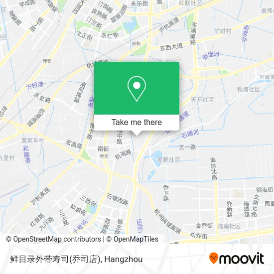 鲜目录外带寿司(乔司店) map