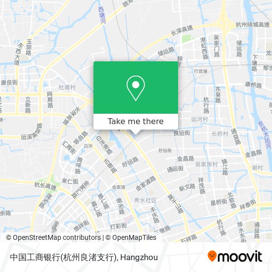 中国工商银行(杭州良渚支行) map