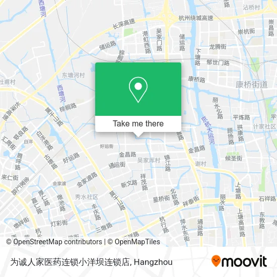 为诚人家医药连锁小洋坝连锁店 map