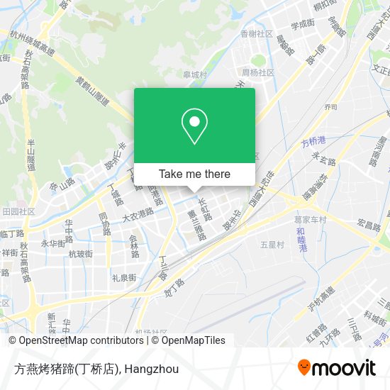 方燕烤猪蹄(丁桥店) map