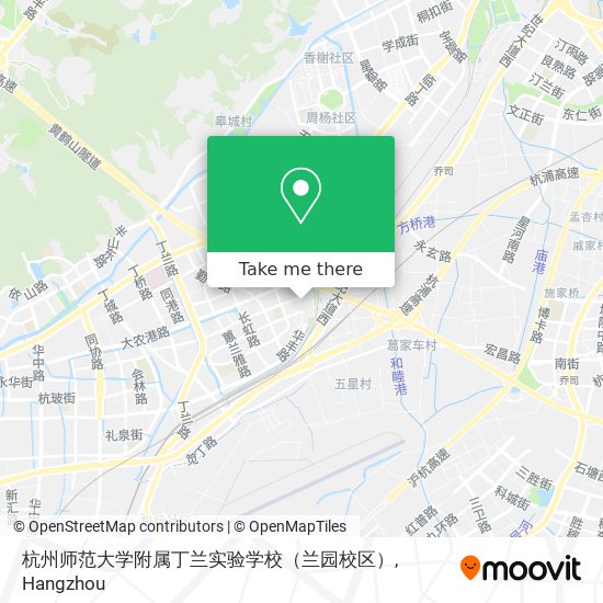 杭州师范大学附属丁兰实验学校（兰园校区） map