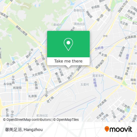 馨阁足浴 map