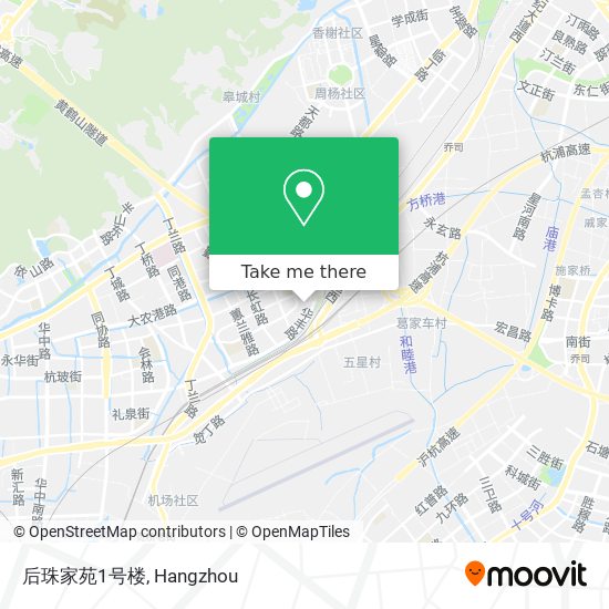 后珠家苑1号楼 map