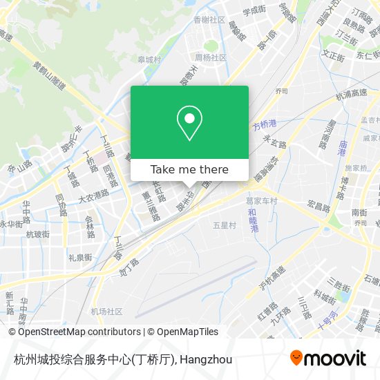 杭州城投综合服务中心(丁桥厅) map