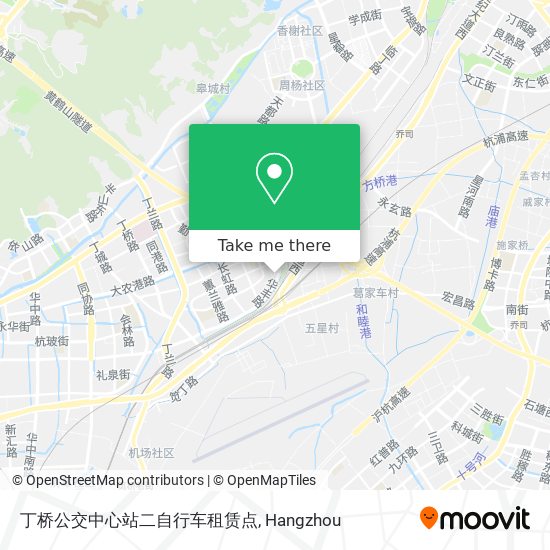 丁桥公交中心站二自行车租赁点 map