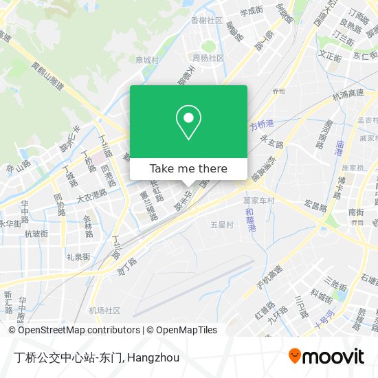 丁桥公交中心站-东门 map