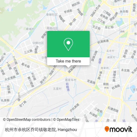 杭州市余杭区乔司镇敬老院 map