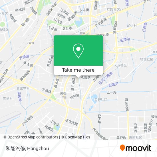 和隆汽修 map