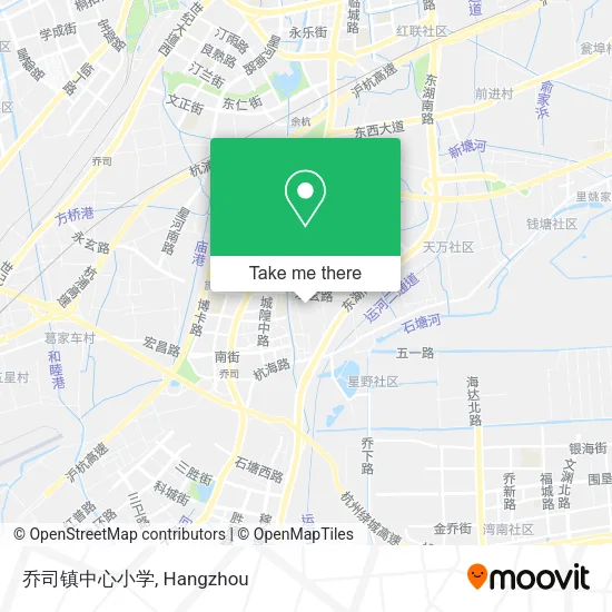 乔司镇中心小学 map