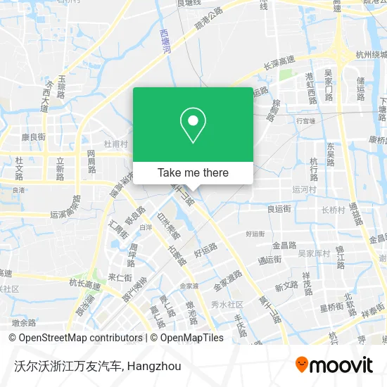 沃尔沃浙江万友汽车 map