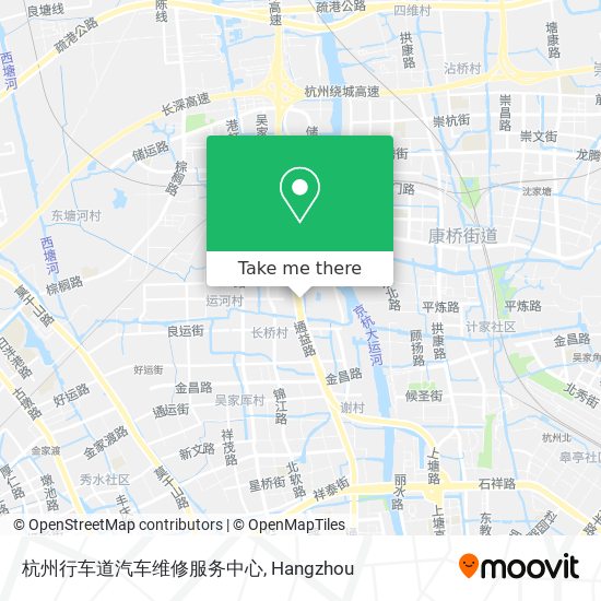 杭州行车道汽车维修服务中心 map