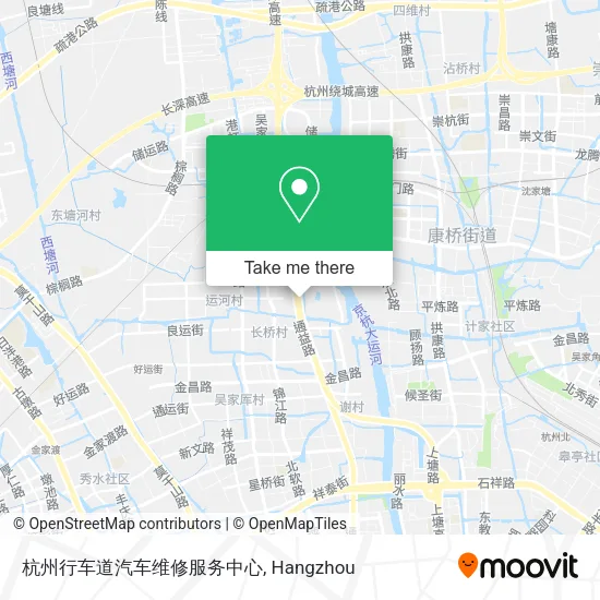 杭州行车道汽车维修服务中心 map