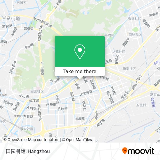 田园餐馆 map