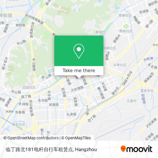 临丁路北181电杆自行车租赁点 map