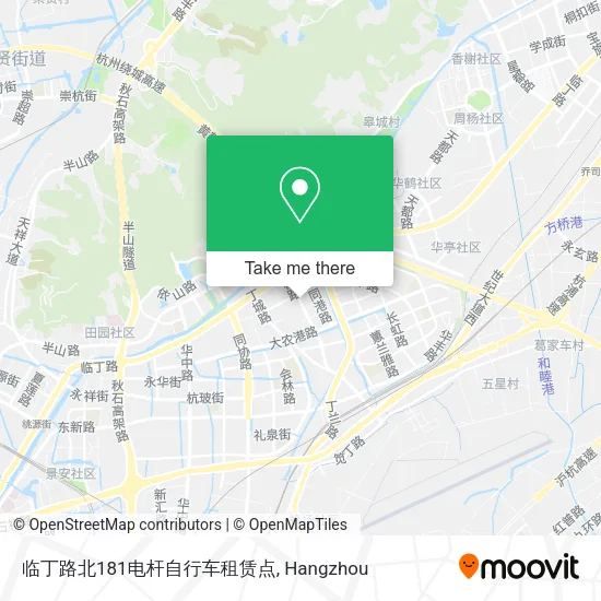 临丁路北181电杆自行车租赁点 map