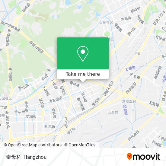 奉母桥 map
