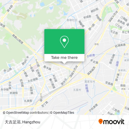 天吉足浴 map
