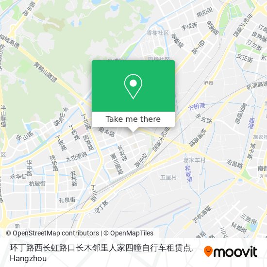 环丁路西长虹路口长木邻里人家四幢自行车租赁点 map