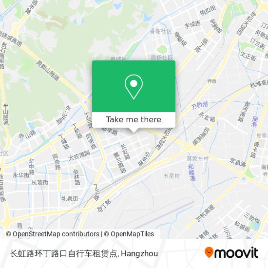 长虹路环丁路口自行车租赁点 map