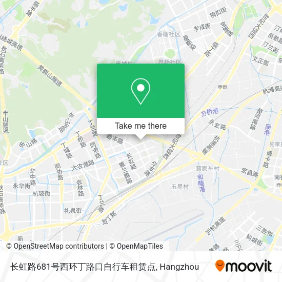 长虹路681号西环丁路口自行车租赁点 map