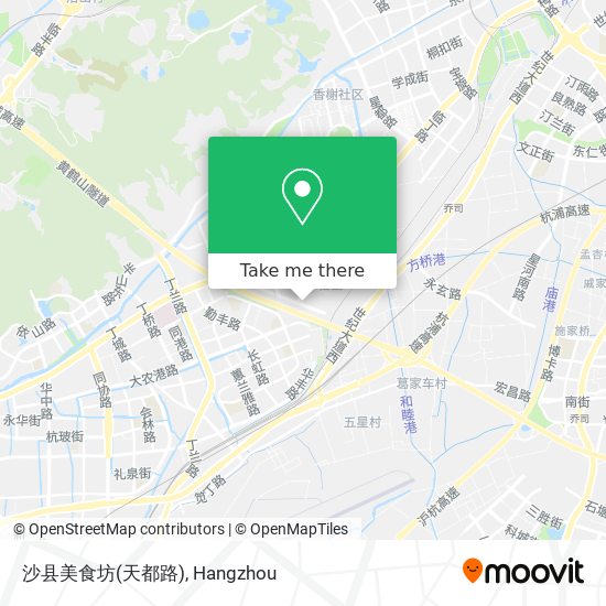沙县美食坊(天都路) map