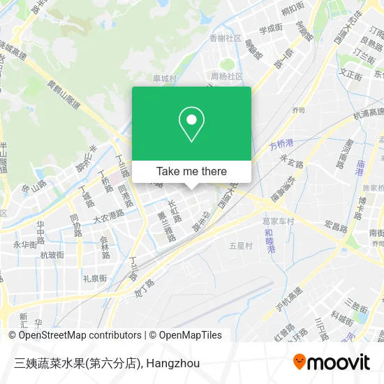三姨蔬菜水果(第六分店) map
