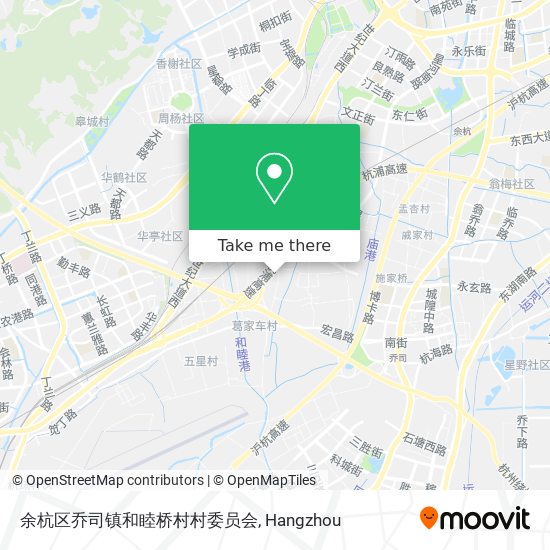 余杭区乔司镇和睦桥村村委员会 map