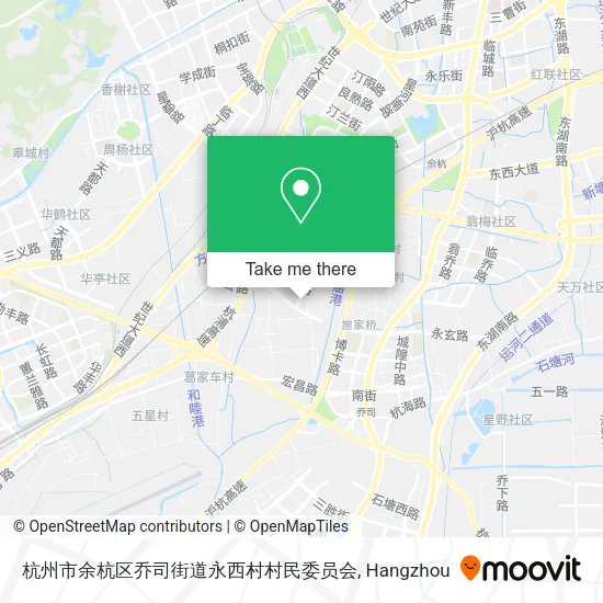 杭州市余杭区乔司街道永西村村民委员会 map