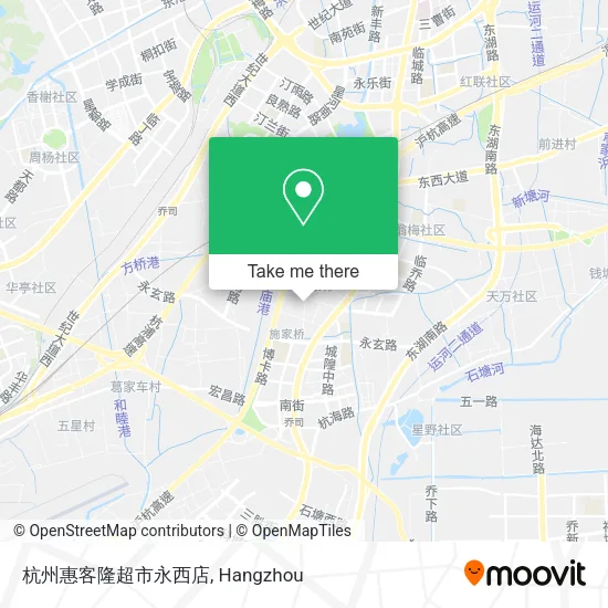 杭州惠客隆超市永西店 map