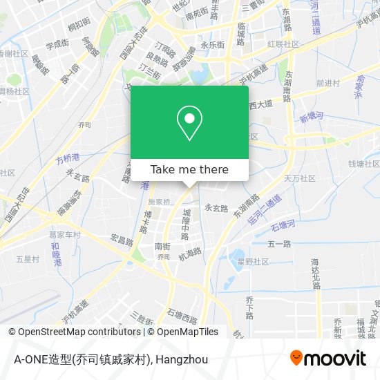 A-ONE造型(乔司镇戚家村) map