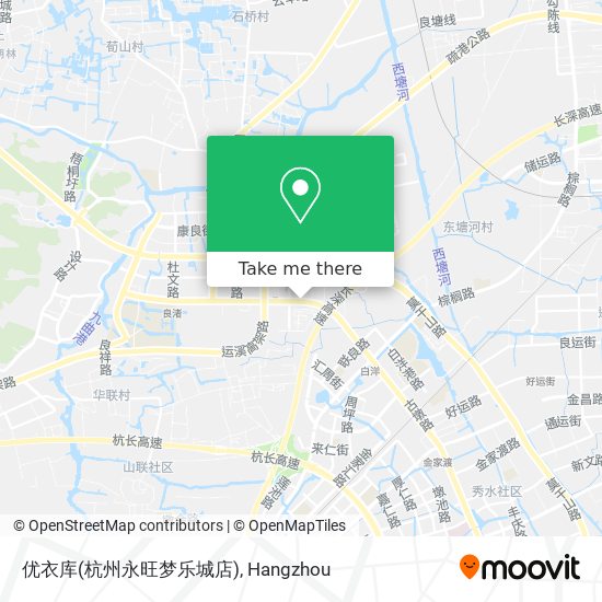 优衣库(杭州永旺梦乐城店) map