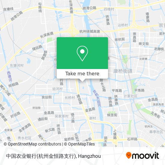 中国农业银行(杭州金恒路支行) map