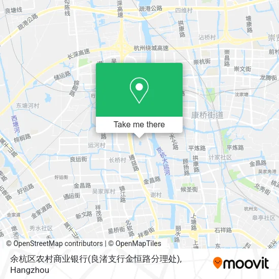 余杭区农村商业银行(良渚支行金恒路分理处) map