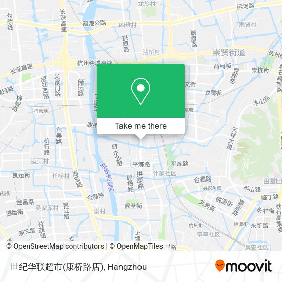 世纪华联超市(康桥路店) map