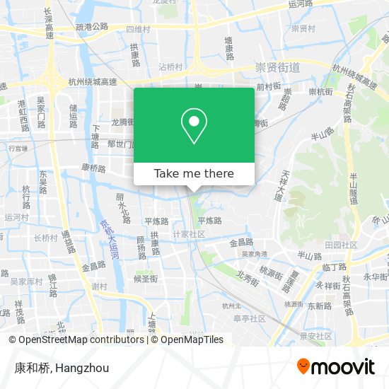 康和桥 map