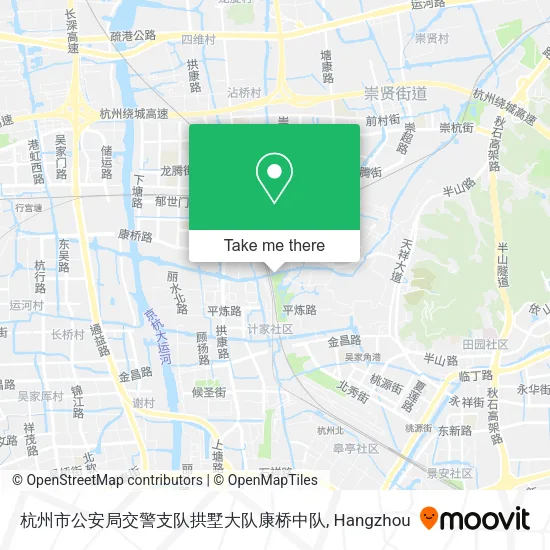 杭州市公安局交警支队拱墅大队康桥中队 map