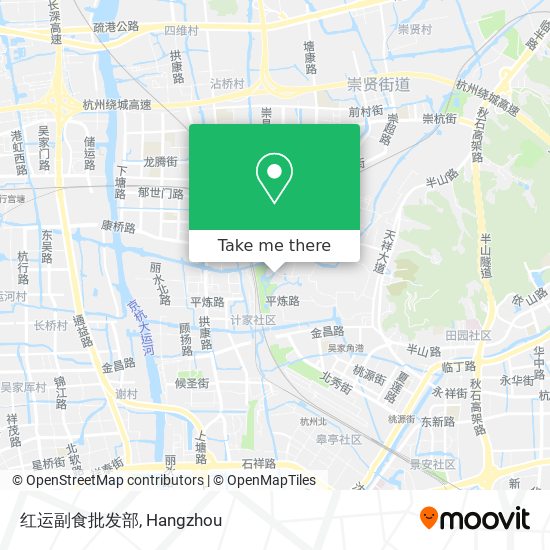 红运副食批发部 map