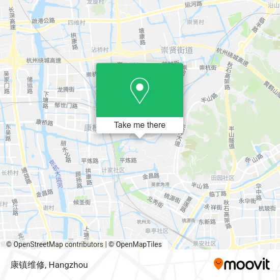 康镇维修 map