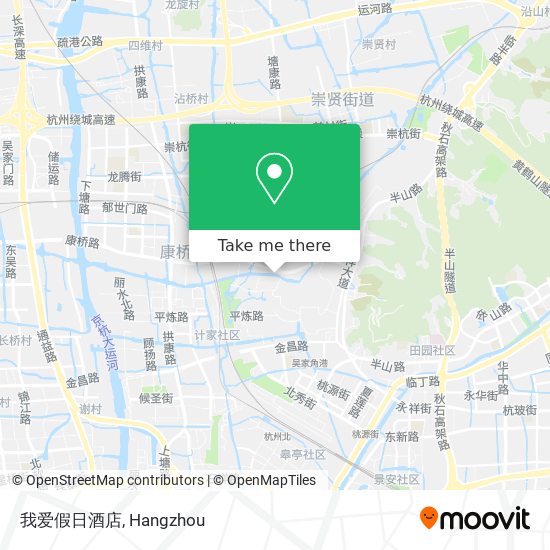 我爱假日酒店 map