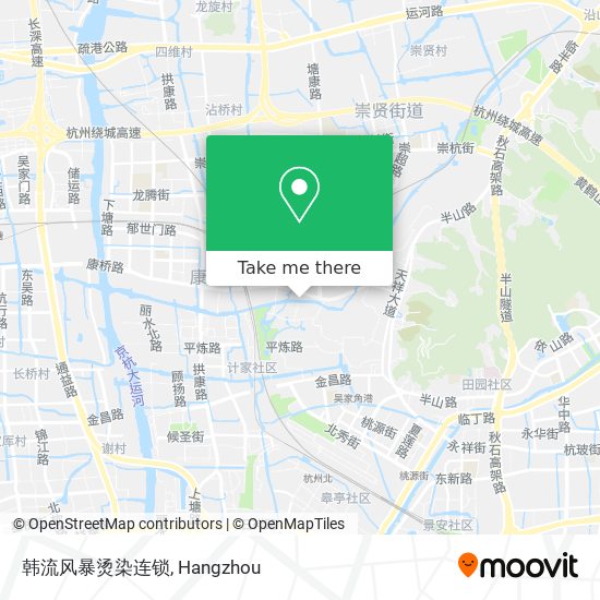 韩流风暴烫染连锁 map