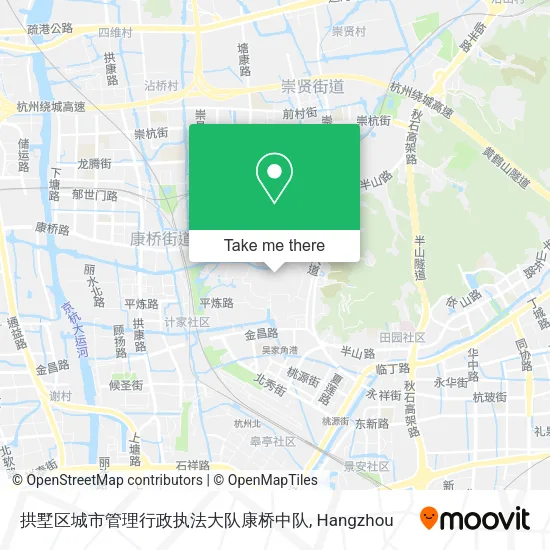 拱墅区城市管理行政执法大队康桥中队 map