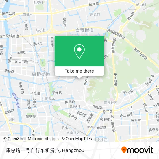 康惠路一号自行车租赁点 map