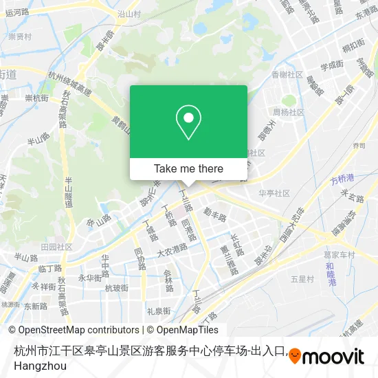 杭州市江干区皋亭山景区游客服务中心停车场-出入口 map