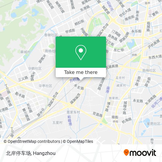 北岸停车场 map