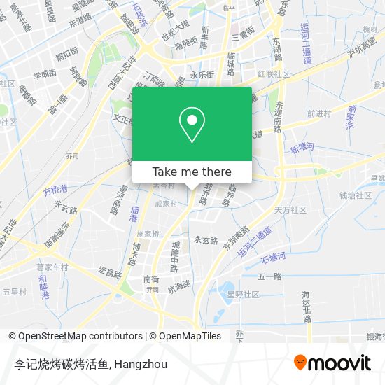 李记烧烤碳烤活鱼 map