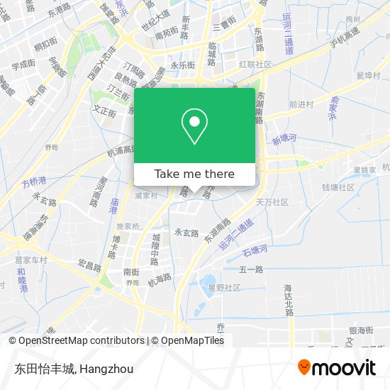 东田怡丰城 map