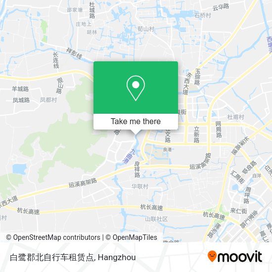 白鹭郡北自行车租赁点 map